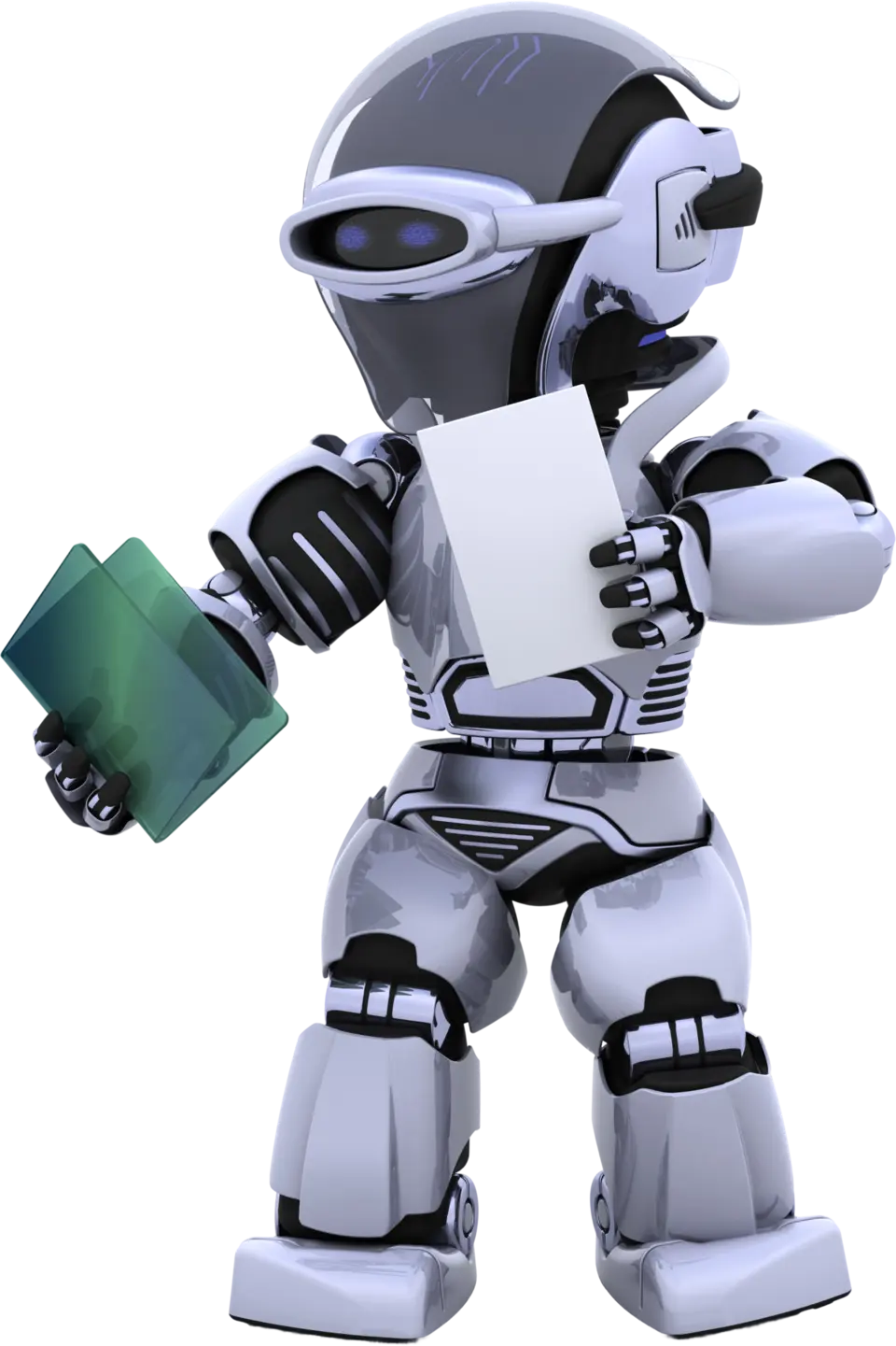 A 3D rendering of a translucent tetrahedron with a holographic, iridescent surface showing pastel shades of blue, pink, and purple.